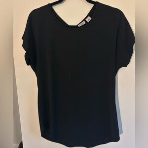 Cato Black Short Sleeve Blouse Size Small